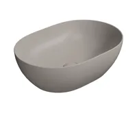 GSI PURA keramické umyvadlo na desku, 50x35cm, tortora mat