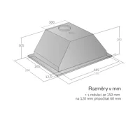 CATA Odsavač par EMPIRE VD 215060, nerez (16)