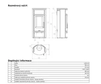 ABX Polar  6 Krbová kamna - šedý plech pícka mastek | AKCE Zdravá láhev 0,7l (1)
