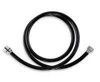 NOVASERVIS Sprchová hadice plastová 150 cm černá-chrom - PVC/150,5