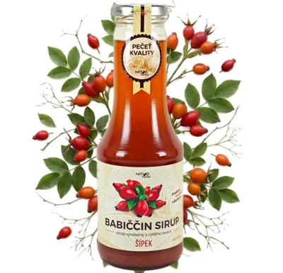 Nature NoTea s.r.o. Babiččin sirup - Šípek 0.5l