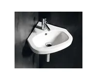 CREAVIT VITROYA keramické umyvadlo rohové 46x46cm, bílá (1)