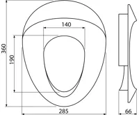 ALCAPLAST WC sedátko – dětská vložka, polypropylen A68 (1)