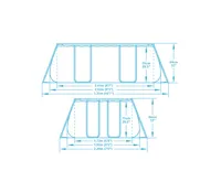 Bestway Bazén Power Steel Frame 2,82 x 1,96 x 0,84 m - 56629 (1)