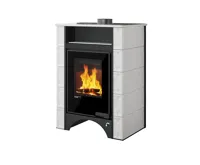HS Flamingo Kachlová kamna AQUAFLAM VARIO ® PERU 11/7kW, kachle bílá