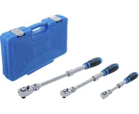 BGS Sada přepínacích ráčen | teleskopická, úhlová | 6,3 mm (1/4") - 10 mm (3/8") - 12,5 mm (1/ BGS Sada přepínacích ráčen | teleskopická, úhlová | 6,3 mm (1/4") - 10 mm (3/8") - 12,5 mm (1/