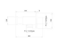 SAPHO Podomítkový sprchový set s termostatickou baterií, box, 2 výstupy, černá mat (5)