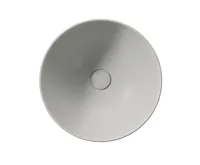 GSI PURA keramické umyvadlo na desku vysoké, průměr 42cm, cenere mat (3)