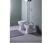 GSI CLASSIC WC mísa s nádržkou, zadní odpad, bílá-chrom (2)