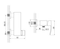 SAPHO GINKO nástěnná sprchová baterie, chrom (5)