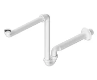 BRUCKNER Umyvadlový sifon šetřící místo 5/4", DN32, bílá BRUCKNER Umyvadlový sifon šetřící místo 5/4", DN32, bílá