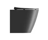 GSI MODO WC mísa stojící, Swirlflush, 37x52cm, spodní/zadní odpad, černá dual-mat (1)