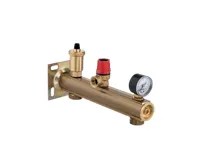 Bezpečnostní mosazná skupina 3 bary pro kotle na pevná paliva Bezpečnostní mosazná skupina 3 bary pro kotle na pevná paliva