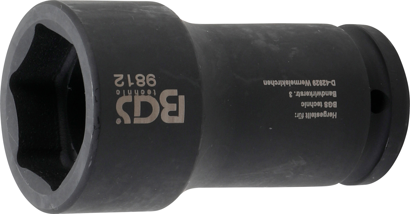 Bgs hlavice nástrčná šestihanná silová, prodloužená 20mm, (3/4"), 38 mm