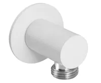 SAPHO Vývod sprchy, kulatý, tenká krytka, bílá mat SAPHO Vývod sprchy, kulatý, tenká krytka, bílá mat