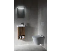 SAPHO PICCOLINO umývátko 30,8x17cm, litý mramor, baterie vpravo, bílá (8)