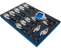 BGS Vložka do dílenského vozíku 3/3: sada skřipcových kleští na karoserii,  13dílná BS4690 (1)