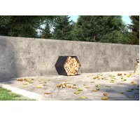 Přístřešek na dřevo plechový EOS GW-A 1ks antracit IWH-10230035 - výprodej (3)