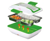 De Gusto Ohřívací box na jídlo WARMY 12V/230V - zelená (2)