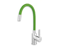 NOVASERVIS Dřezová baterie s flexi ramenem, zelená-chrom, 70710,0Z