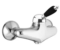 SAPHO KIRKÉ BLACK nástěnná sprchová baterie, černá páčka, chrom SAPHO KIRKÉ BLACK nástěnná sprchová baterie, černá páčka, chrom