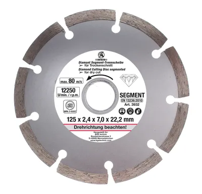 BGS Kotouč diamantový segmentový, pr. 125 mm