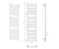 SAPHO DINA otopné těleso 400x1560 mm, černá mat (7)