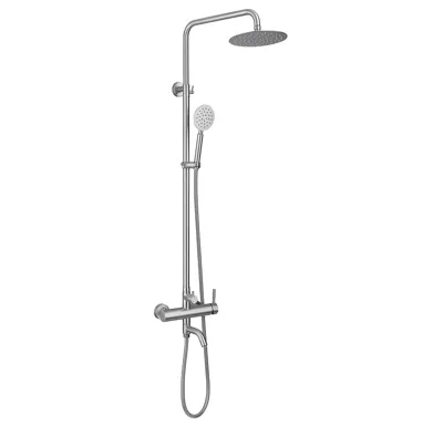SAPHO MINIMAL vanový sloup s pákovou baterií a napouštěním, nerez