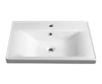 AQUALINE SAVA 70 keramické umyvadlo nábytkové 70x46cm, bílá (4)