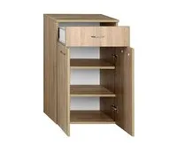 AQUALINE ZOJA/KERAMIA FRESH skříňka spodní se zásuvkou 50x78x29cm, dub platin (1)