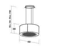 CATA Odsavač par ISLA MAGRABA 650 (3)