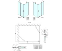POLYSAN ZOOM čtvercový sprchový kout 1000x1000mm L/P varianta (11)