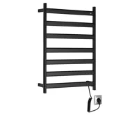 SAPHO ELIAS elektrický sušák ručníků 490x730x110 mm, 105 W, černá mat