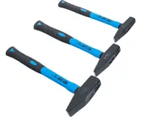 BGS Sada zámečnických kladiv, sklolaminátová násada, DIN 1041, 300 / 500 / 800 g, 3dílná (2)