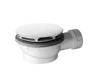 GSI Vaničkový sifon, průměr 90mm, DN40, nízký, keramická krytka bílá