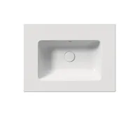 GSI PURA keramické umyvadlo Slim 62x46cm, bez otvoru, bílá mat (4)