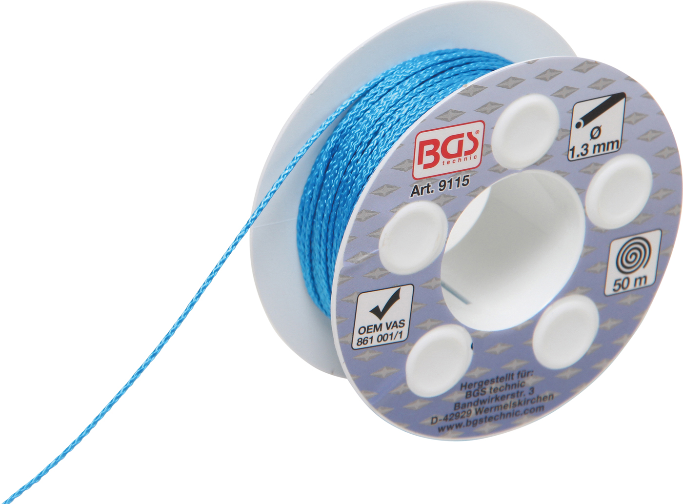 BGS Drát pro vyřezávání autoskel 1,3 mm x 50 m, nylon