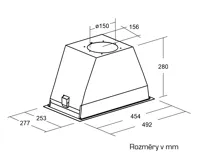 CATA Odsavač par GT PLUS 45 Nerez 450mm (6)