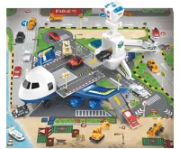 Kids World Hrací sada letadlo s rampou - policie, 35 x 35 x 20 cm (2)