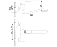 BRUCKNER BARON nástěnná baterie, chrom (2)