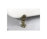 POLYSAN FOXTROT volně stojící vana 170x75x64cm, nohy bronz, bílá (1)