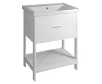 AQUALINE SAVA 65 keramické umyvadlo nábytkové 65x46cm, bílá (4)