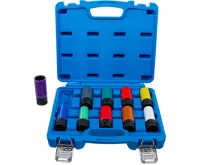 BGS Sada nástrčných hlavic ,  12,5 mm (1/2") ,  15–24 mm a speciální šrouby pro kola ,  10díln BGS Sada nástrčných hlavic ,  12,5 mm (1/2") ,  15–24 mm a speciální šrouby pro kola ,  10díln