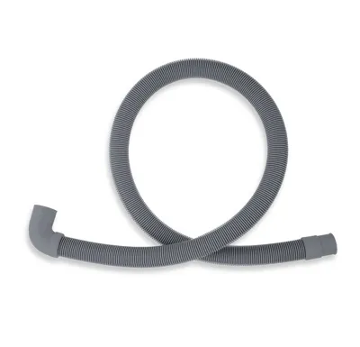 NOVASERVIS Pračková vypouštěcí hadice s kolenem šedá 300cm - PVK/300