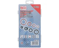 BGS Těsnící kroužky - guma, fiber a klingerit, sada 141 dílů, PVC kazeta (2)