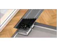 BOKI InFloor Podlahový konvektor F1P  90/180-1400mm - pozink S ventilátorem