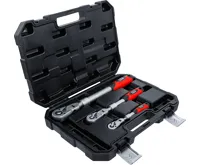 BGS Sada přepínacích ráčen ,  teleskopická, úhlová ,  6,3 mm (1/4") - 10 mm (3/8") - 12,5 mm ( (6)