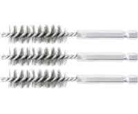 BGS Kartáč ocelový, 14 mm, 6.3 mm (1/4&quot;) Drive, 3 pcs.