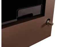 HS Flamingo Krbová kamna AQUAFLAM VARIO ® SAPORO 11/7kW hnědá - sametová, elektronická regulace (24)
