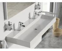 Ravak umyvadlo Natural Duo 1200 white bez přepadu s otvorem Ravak umyvadlo Natural Duo 1200 white bez přepadu s otvorem